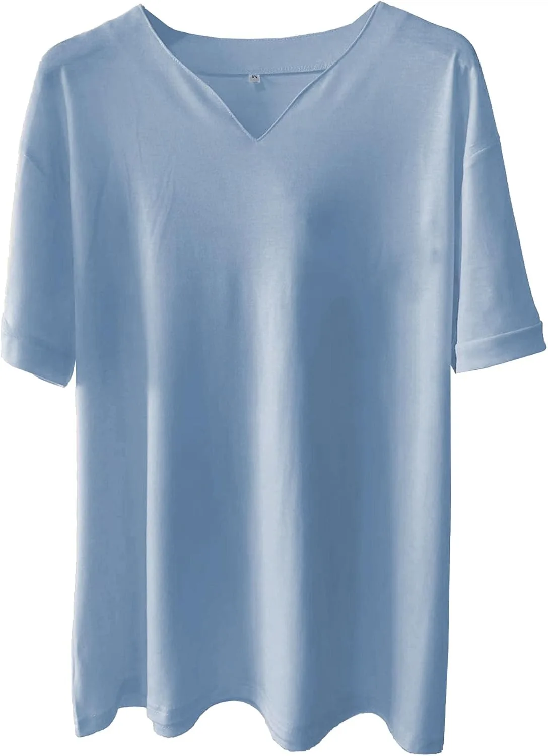 

Мужская футболка Plus Size V-образным вырезом из стрейч-хлопка с карманом Maiyifu-GJ