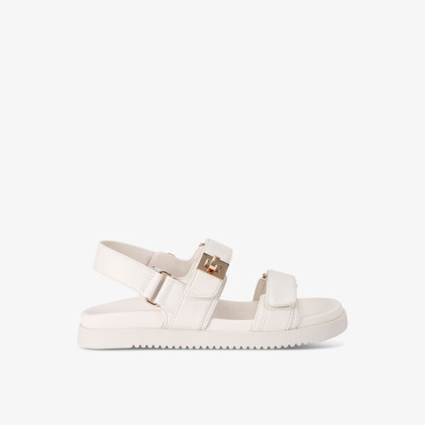 

Сандалии Mona 287 из кожи с квадратной фурнитурой Steve Madden, белый
