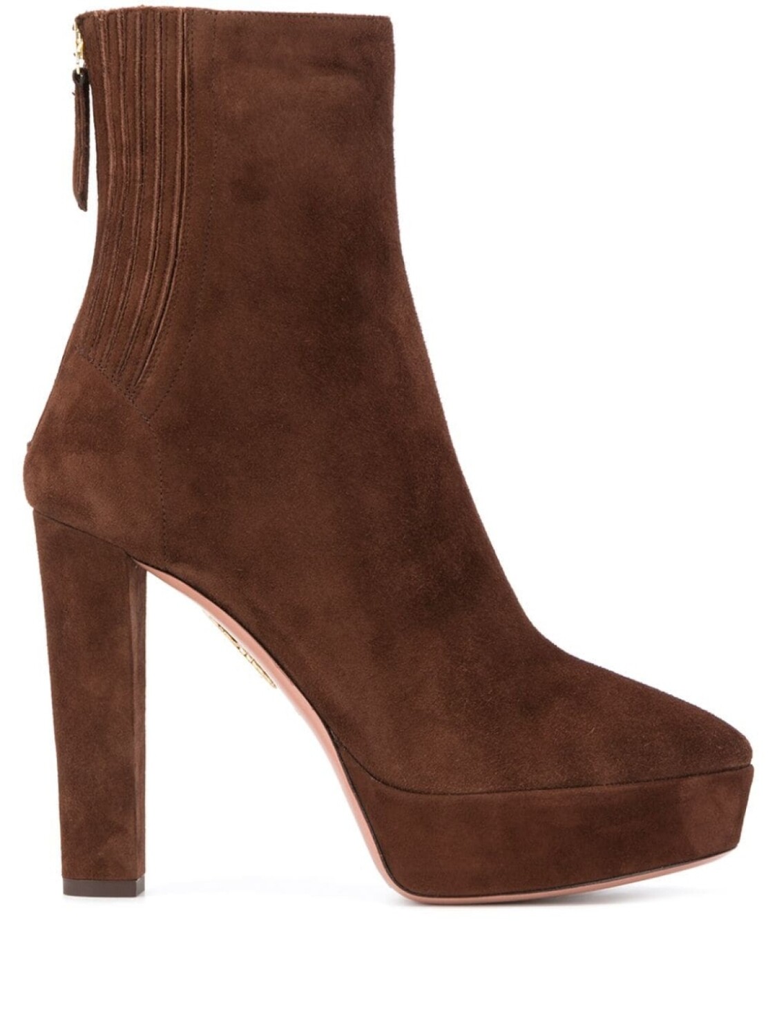 Aquazzura ботильоны Saint Honoré, коричневый