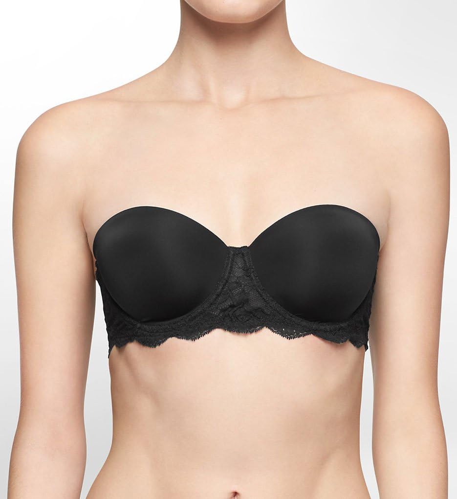 Женский бюстгальтер без бретелек с эффектом комфорта Calvin Klein Seductive Comfort Lift Multiway, Black — фото 2