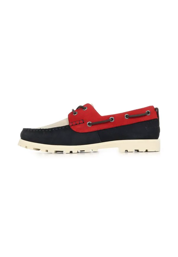Светлые лодочные туфли Tommy Hilfiger, Red/Navy/Grey