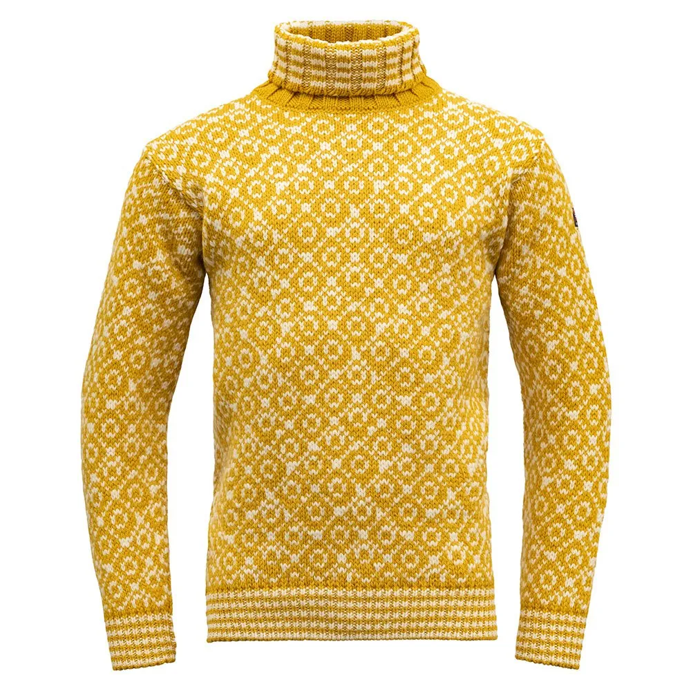 

Свитер DEVOLD OF NORWAY Svalbard Wool High Neck, желтый