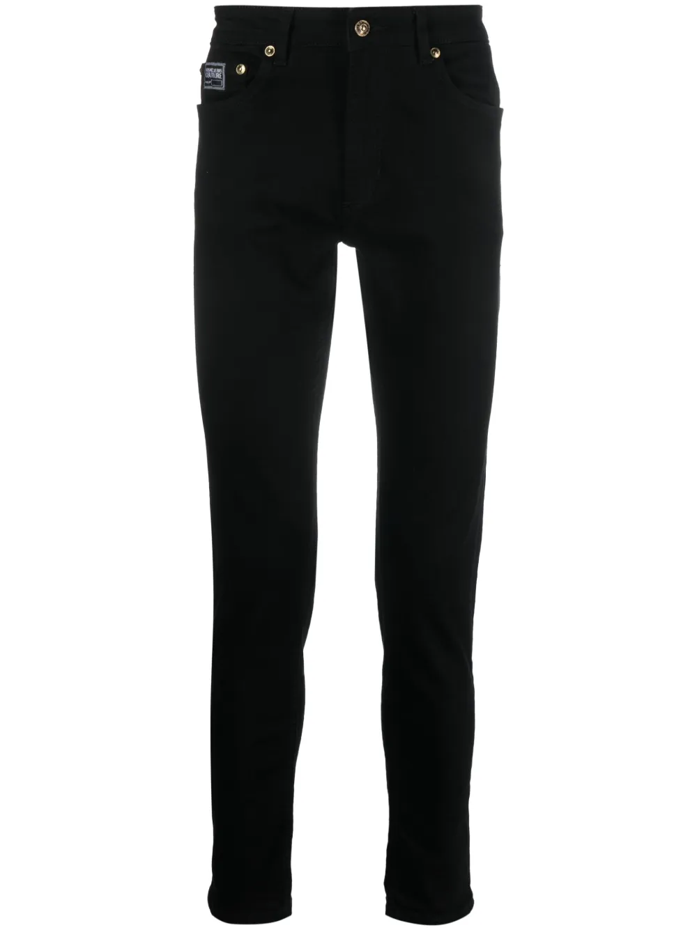 

Брюки с нашивкой-логотипом Versace Jeans Couture, черный