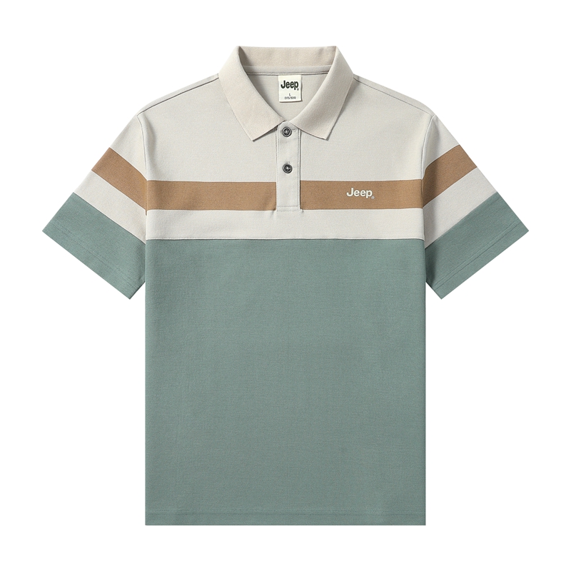 

Футболка-поло Unisex с воротником-поло, умеренно прямого кроя Jeep, оранжевый+зеленый