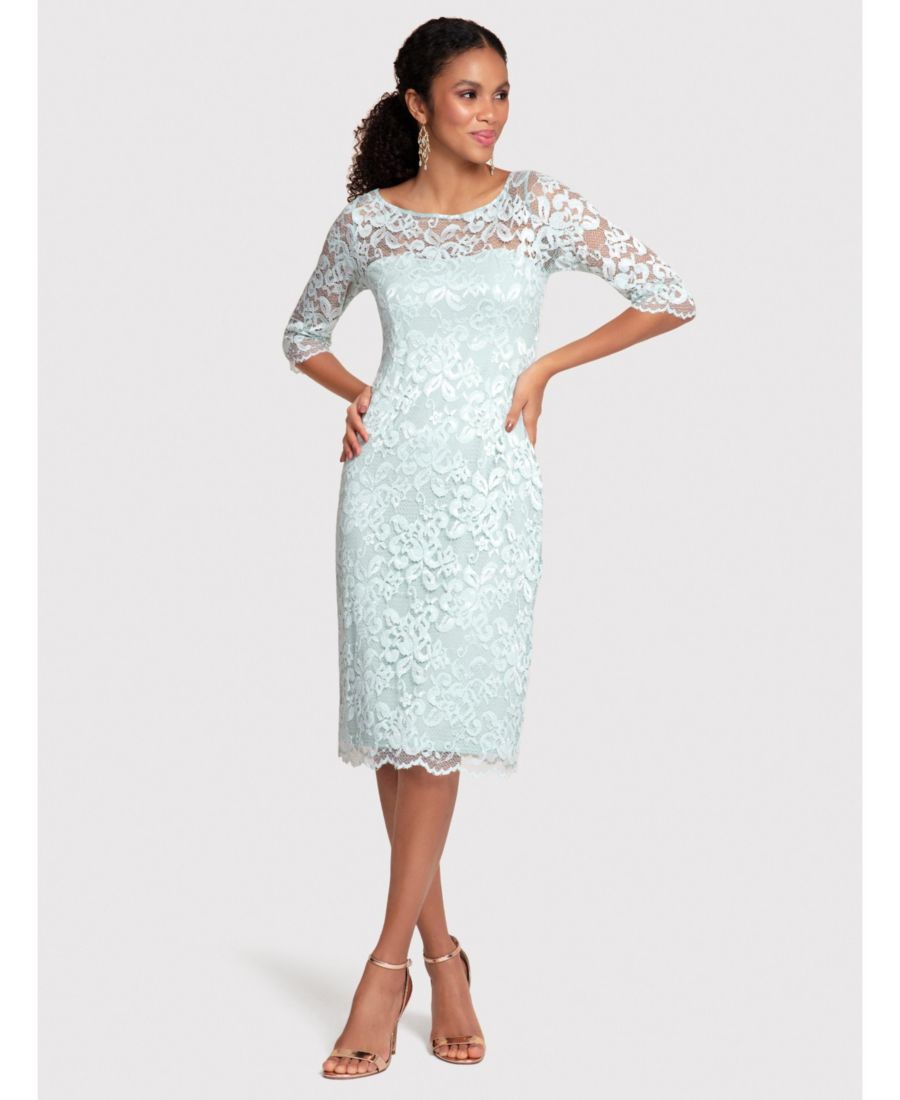 

Женское кружевное платье Lila Alie Street London, Mint silver green