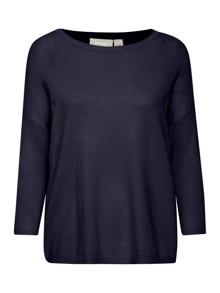 

Тонкий вязаный свитер Fransa Sweater BLUME, темно-синий