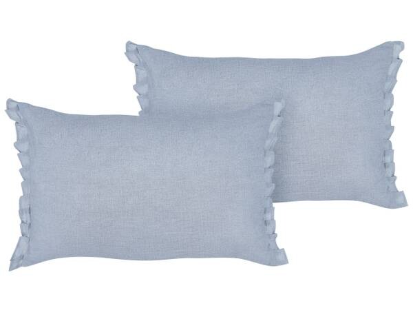 

Подушка Beliani 2 шт SASSAFRAS, 45x10x10 см цвет blau/hellblau