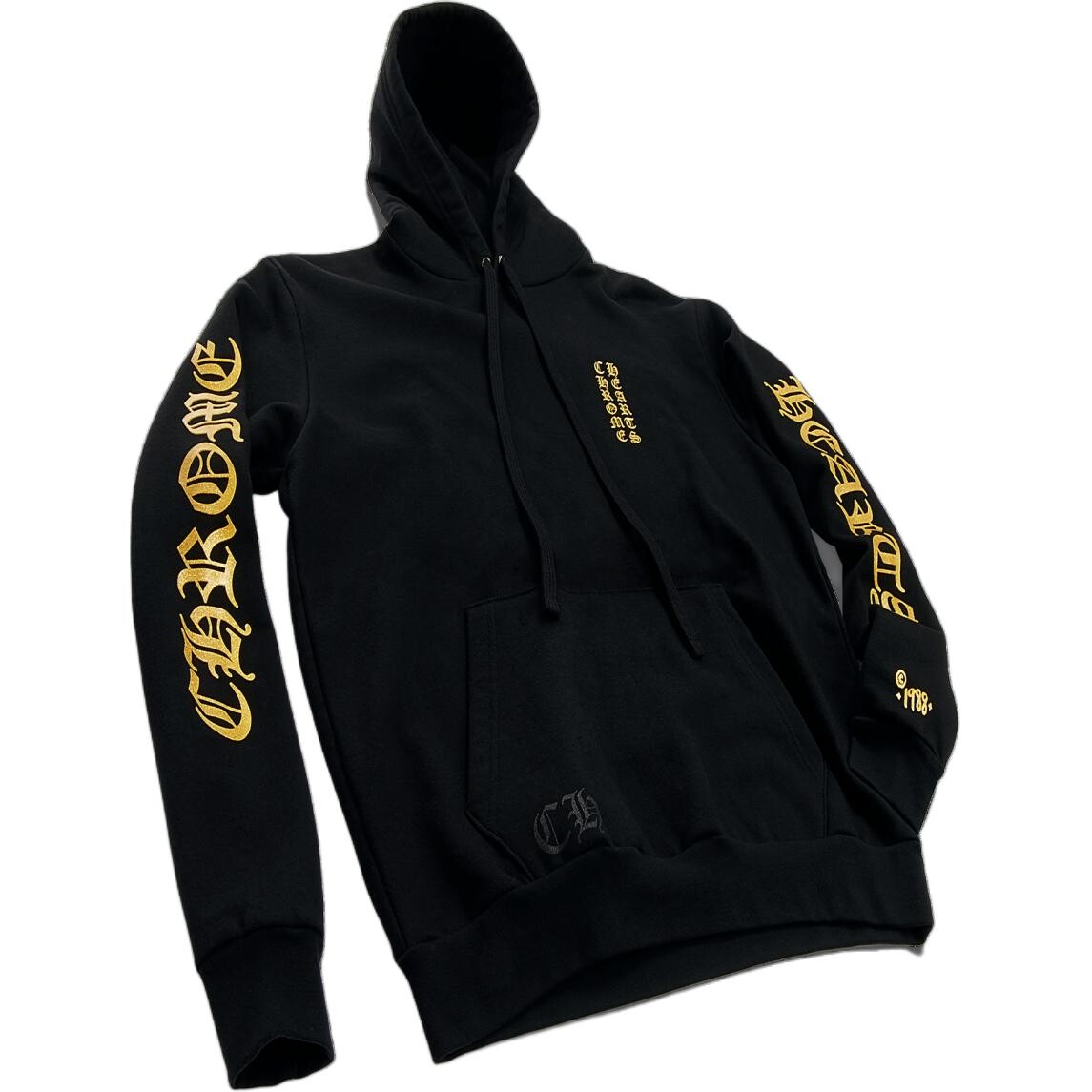 

Толстовка унисекс черная Chrome Hearts, черный