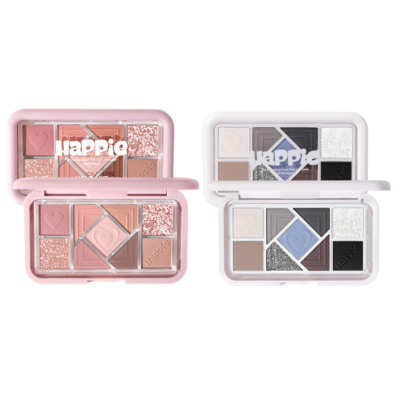 

Hold Live Маленькая розовая палетка с девятью цветами теней для век, легко растушевываются, шиммер, натуральный