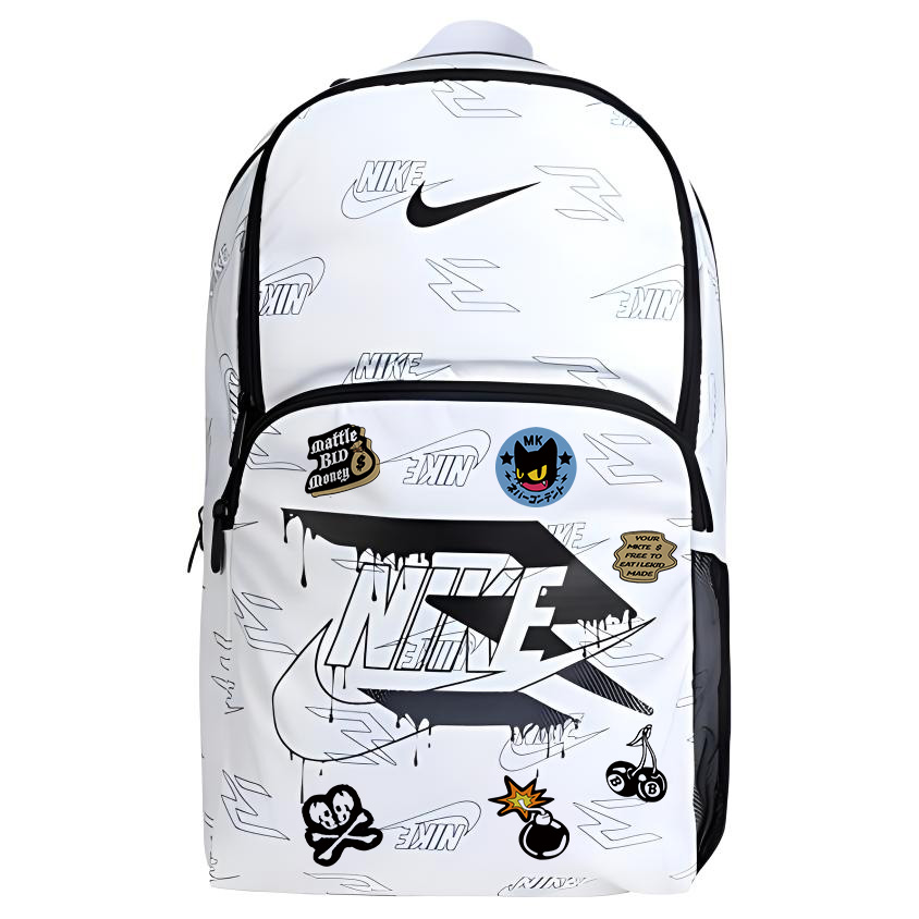 

Nike Полиэстеровый рюкзак унисекс белый, Bomb