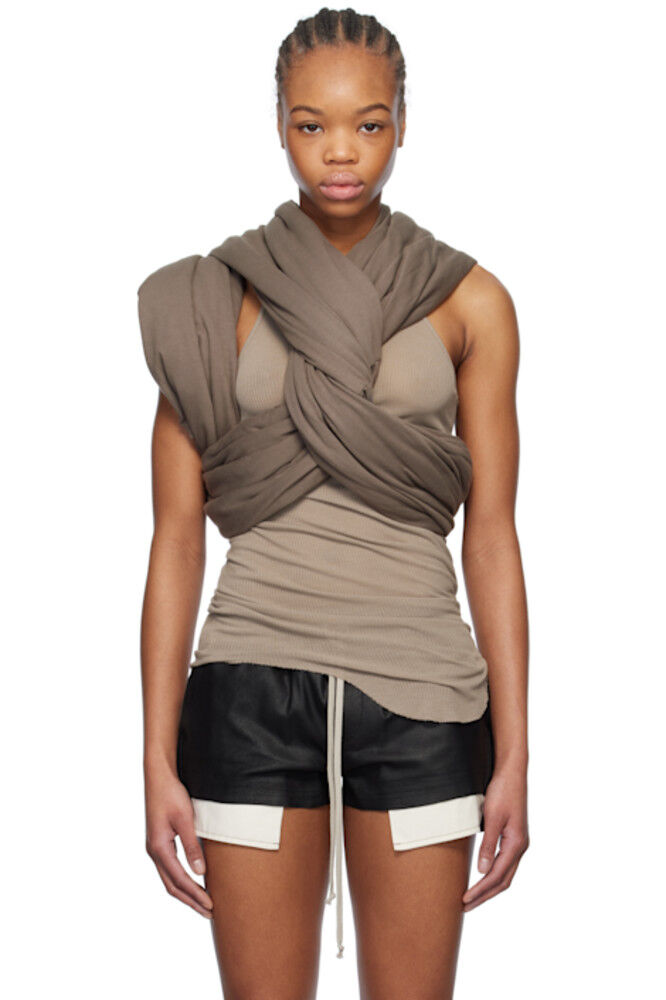

Gray Hollywood Triple Donut Топ Rick Owens