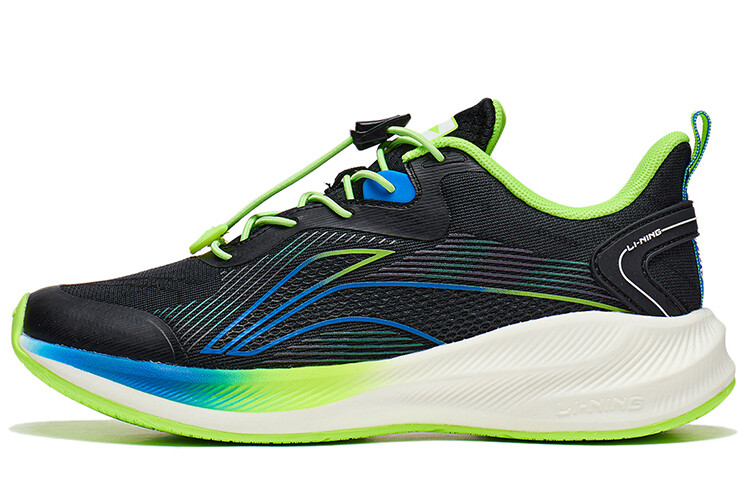 

Детские кроссовки GS Low-top черные/зеленые Lining Young, черный