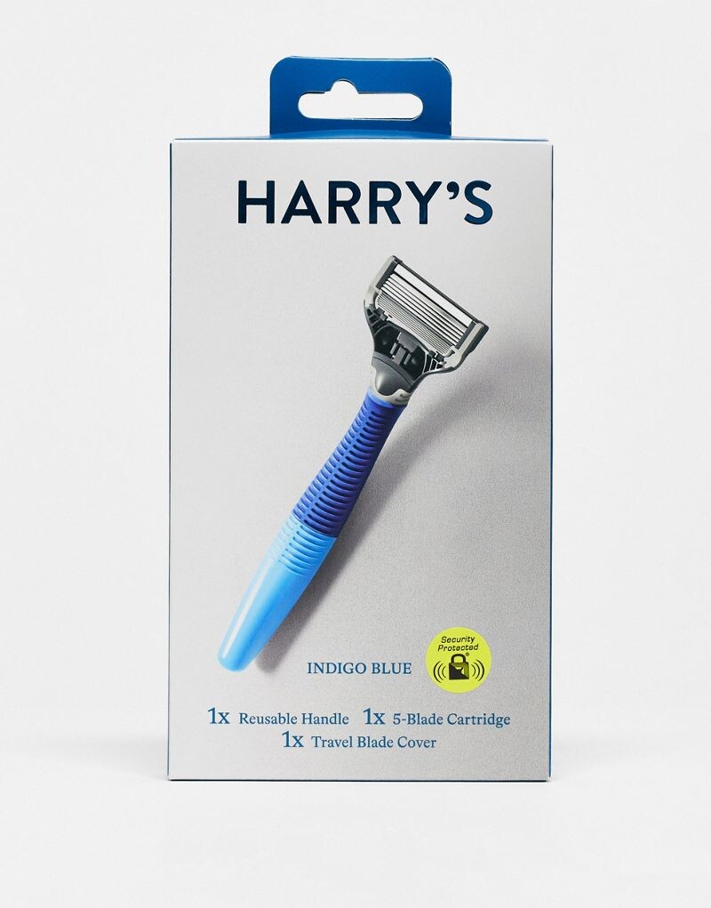 

Бритва Трумэна Гарри + лезвие в цвете индиго синий HARRY'S, Indigo blue