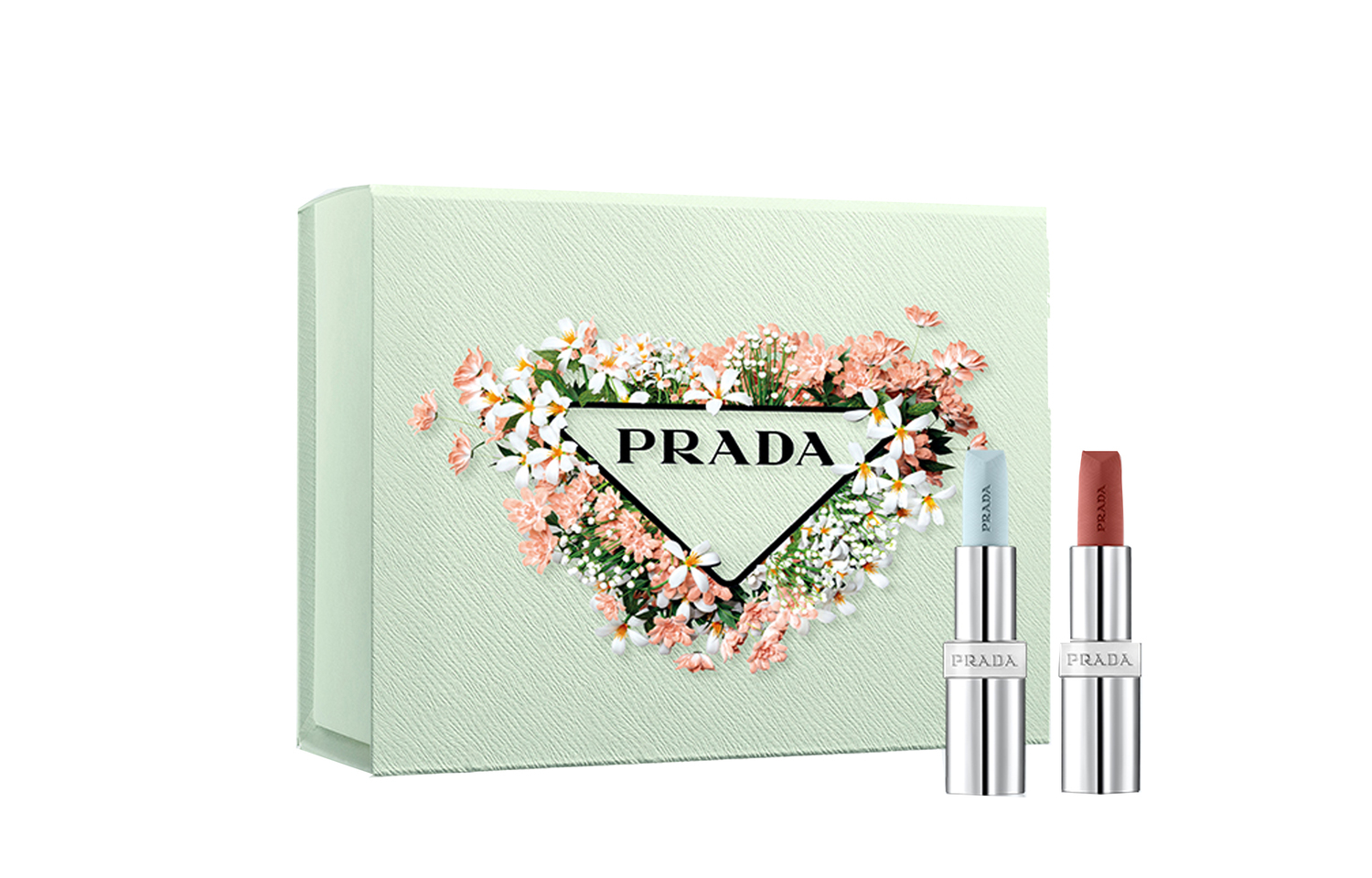 

Ограниченная весенняя коллекция помада двухцветная помада матовый эффект легко растушевывается осветляющий эффект 3,8г+3,8г PRADA