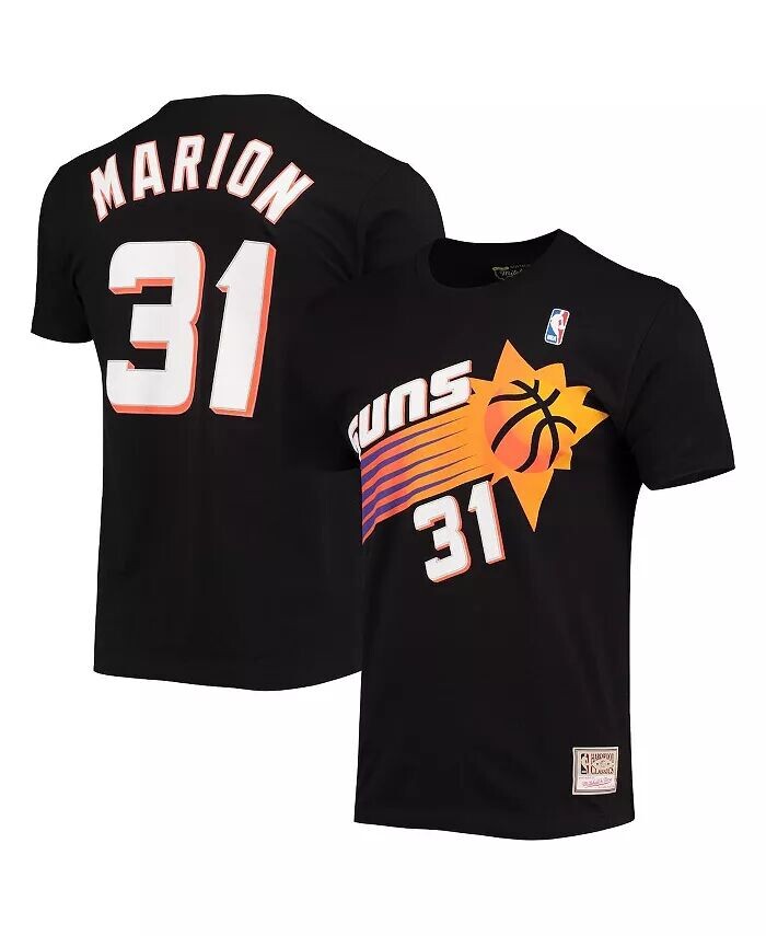 

Мужская футболка Shawn Marion Black Phoenix Suns Hardwood Classics с вышитым именем и номером Mitchell & Ness
