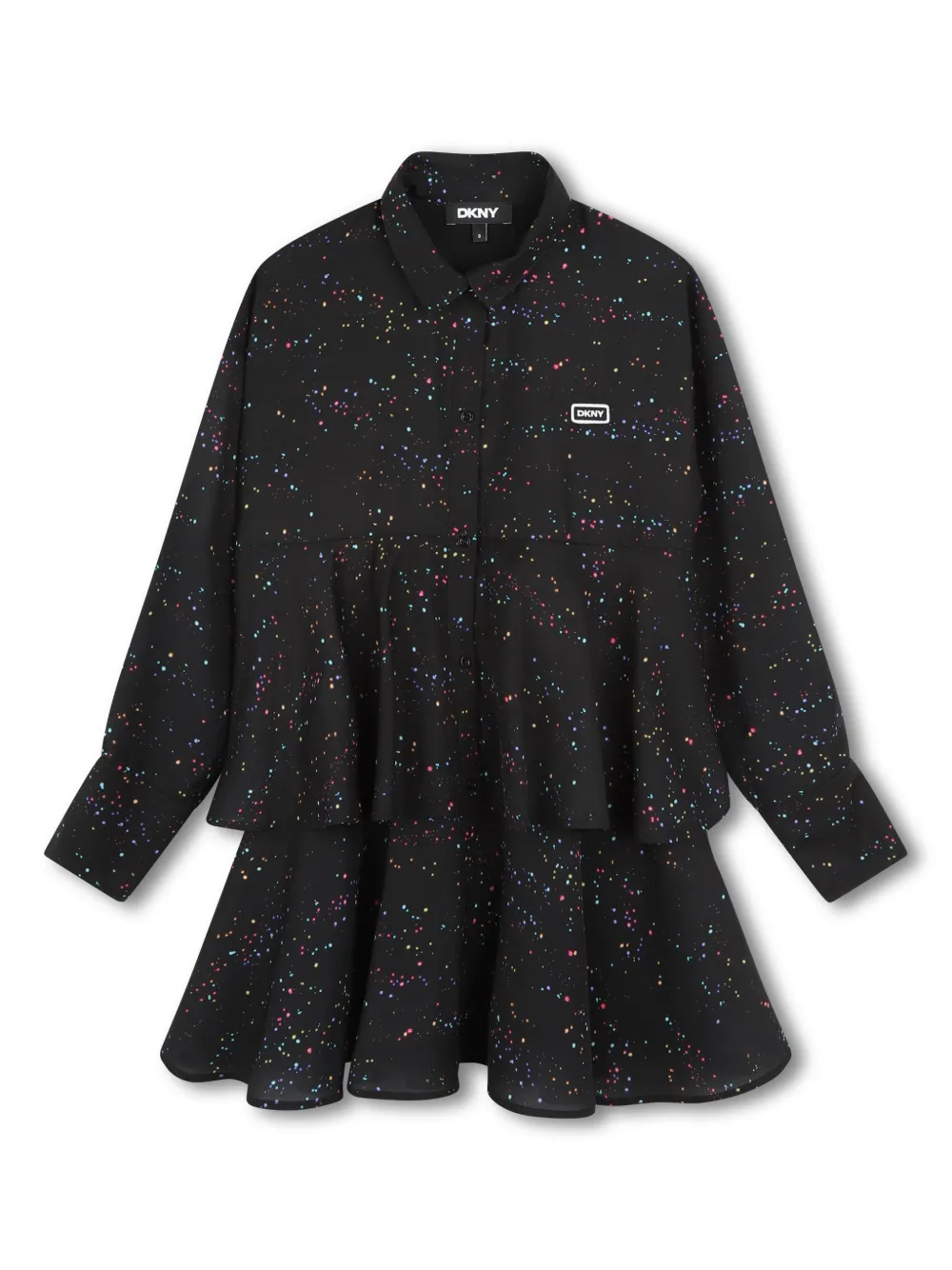 

Платье с принтом Dkny Kids, черный