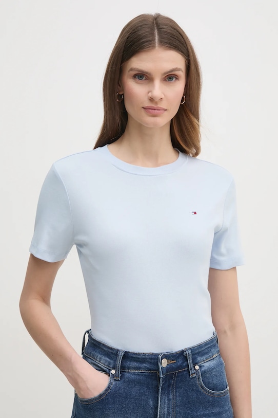 

Хлопковая футболка Tommy Hilfiger, синий