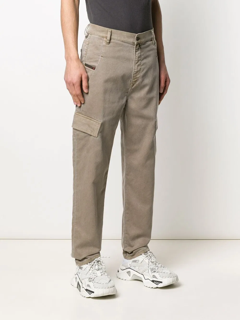 Джинсы D-Krett JoggJeans DIESEL, бежевый — фото 3