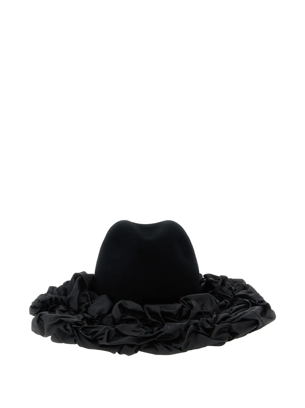 Шляпа с широкими полями и оборками X Hizume COMME DES GARCONS, черный — фото 2