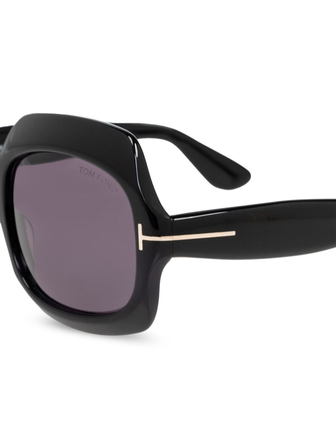 TOM FORD Eyewear солнцезащитные очки FT1155 с большой оправой, черный — фото 2