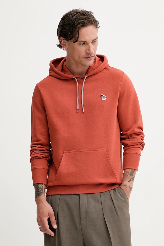

Хлопковая толстовка Ps Paul Smith, оранжевый