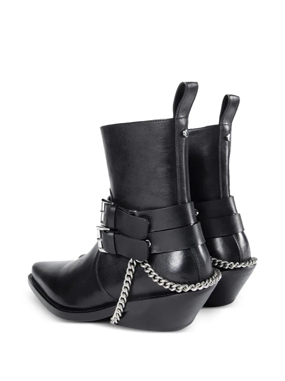Ботинки Кирилла Сантьяго с пряжками и цепочками Ann Demeulemeester, черный — фото 3