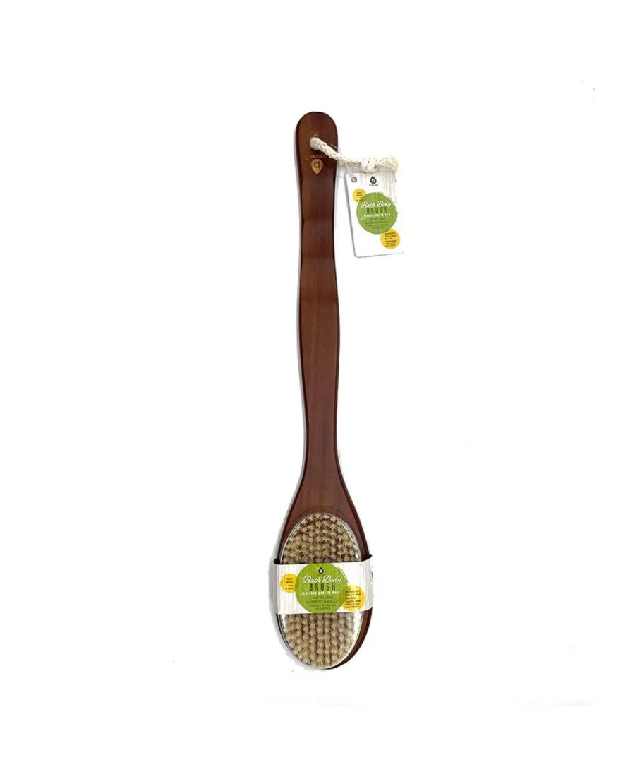 Щетка для тела с длинной бамбуковой ручкой PURSONIC, Natural — фото 3
