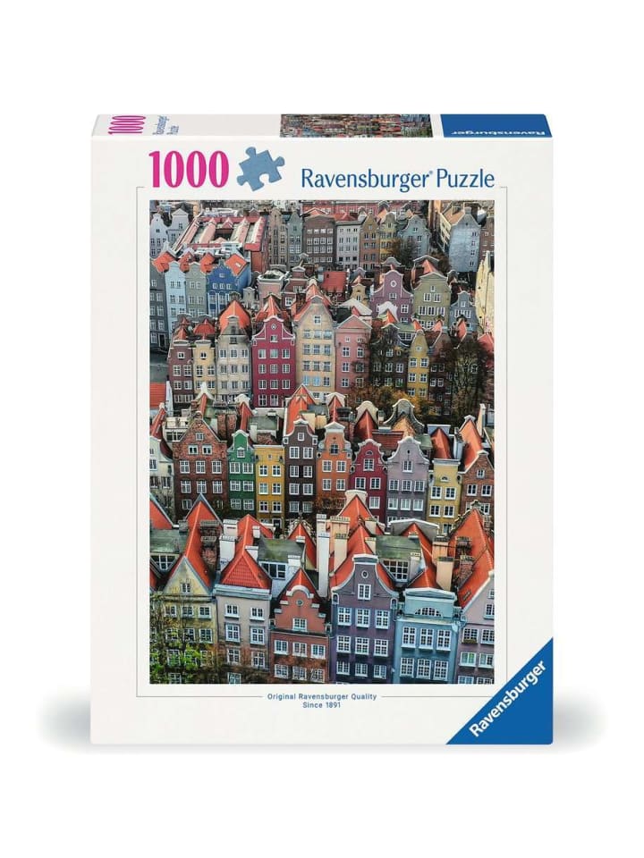 

Пазл Ravensburger из 1000 деталей с изображением Гданьска в Польше, цветной