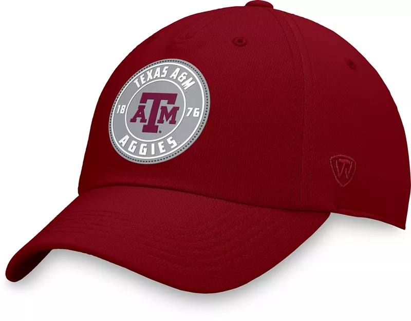 

Мужская регулируемая шляпа NCAA Texas A&M Aggies Maroon Iconic Curve Top of the World