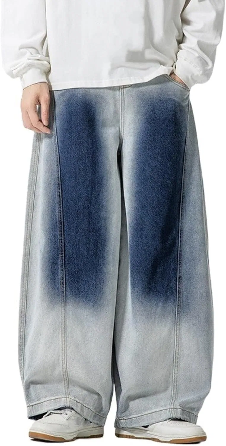 Джинсы свободные, Oversized, Light Blue