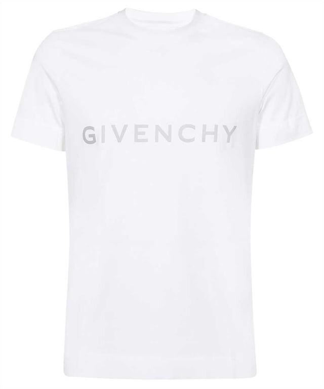 

Светоотражающая футболка узкого кроя Givenchy, белый