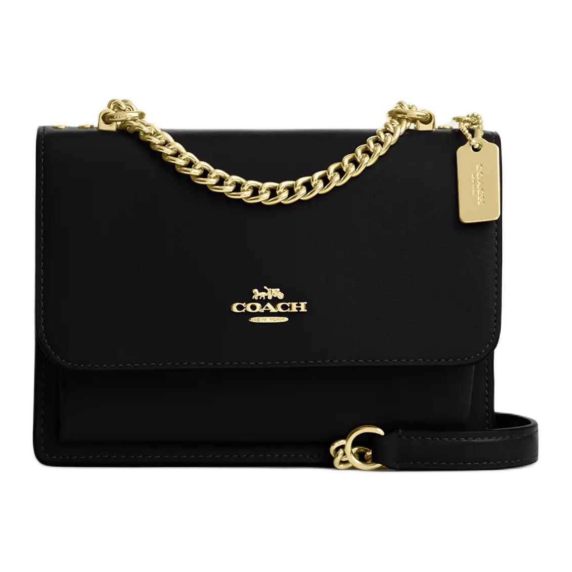 

COACH Klare Cow Leather Shoulder Bag, Crossbody Bag Mini Women's Black