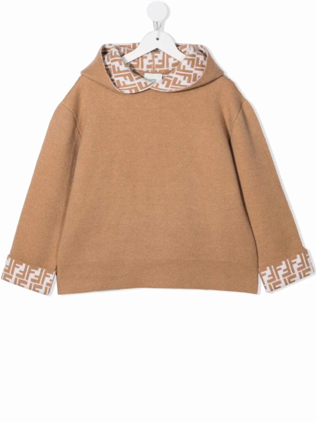 

Худи с монограммой Fendi Kids, нейтральный
