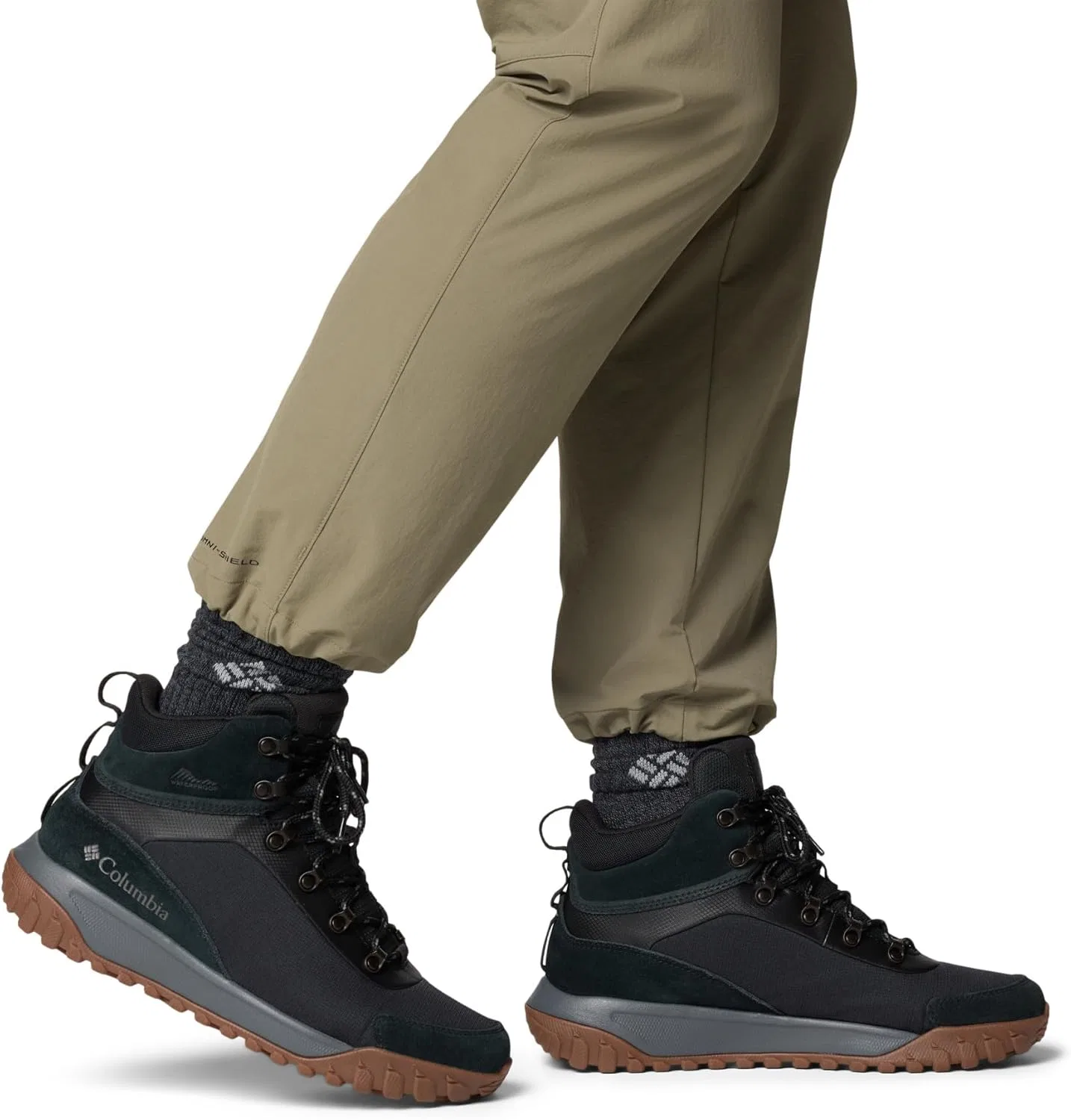 Водонепроницаемые зимние ботинки Columbia Burnsider для мужчин, Black City Grey — фото 2