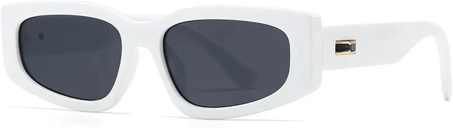 

Роскошные солнцезащитные очки неправильной формы для женщин и мужчин, модные, винтажные, панк, популярные, с заклепками, UV400 TYUVIVO, 7