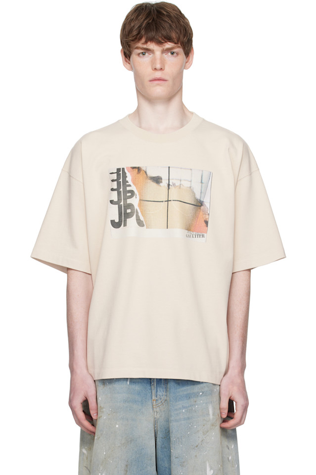 

Оверсайз футболка с принтом огня Jean Paul Gaultier, мультиколор