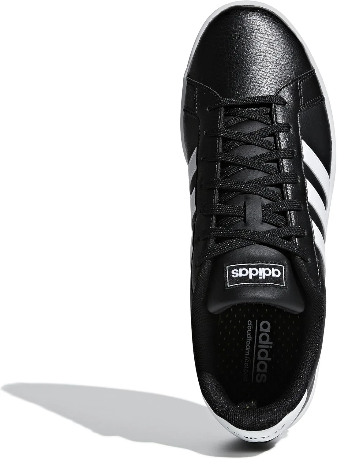 Детские теннисные кроссовки унисекс Grand Court Lifestyle на шнуровке adidas, черный — фото 3