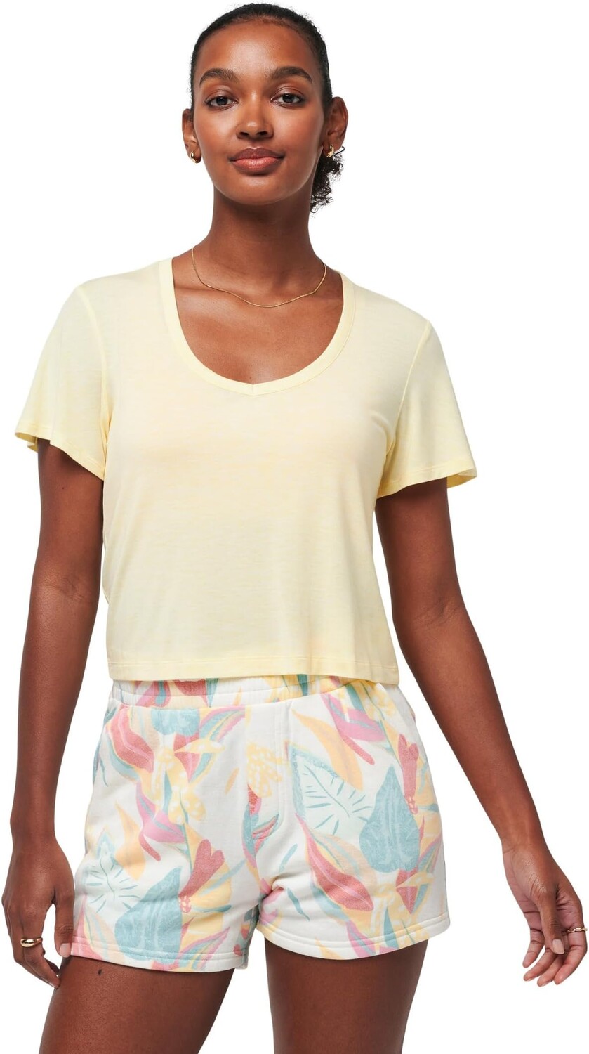 

Футболка TravisMathew Hermosa Beach, цвет Heather Pale Banana