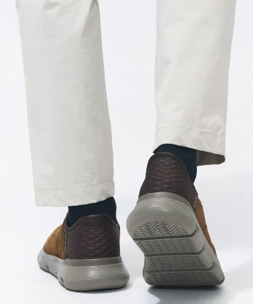 Мужские кроссовки SKECHERS GARZA - GERVIN коричневые — фото 3