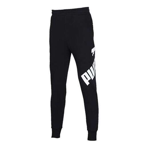 

Брюки big logo track pants 'black' Puma, черный