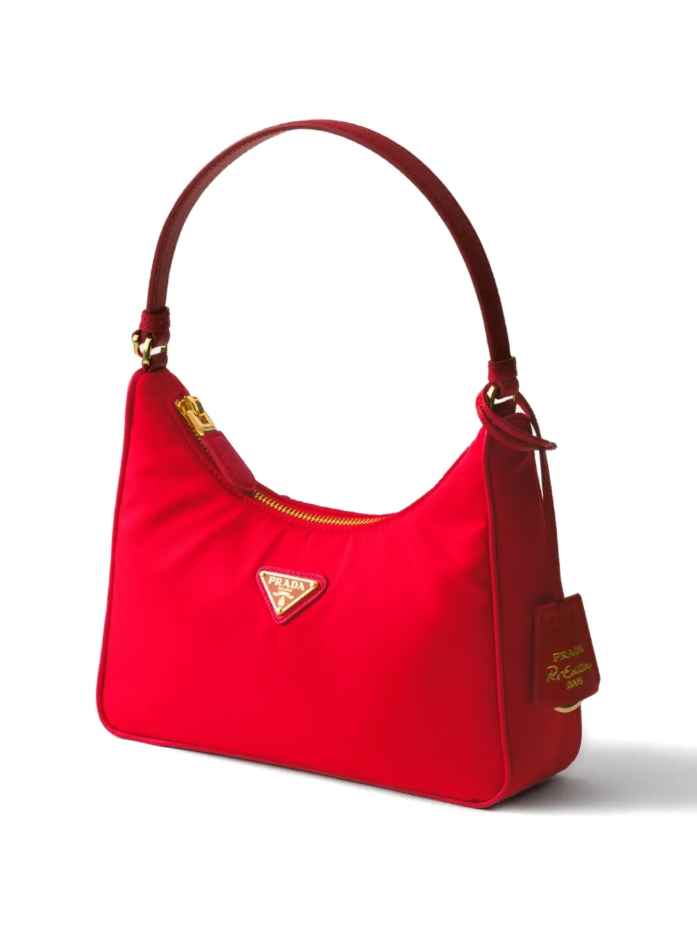 Сумка-тоут Re-Edition 2005 размера мини с логотипом Prada, красный — фото 3