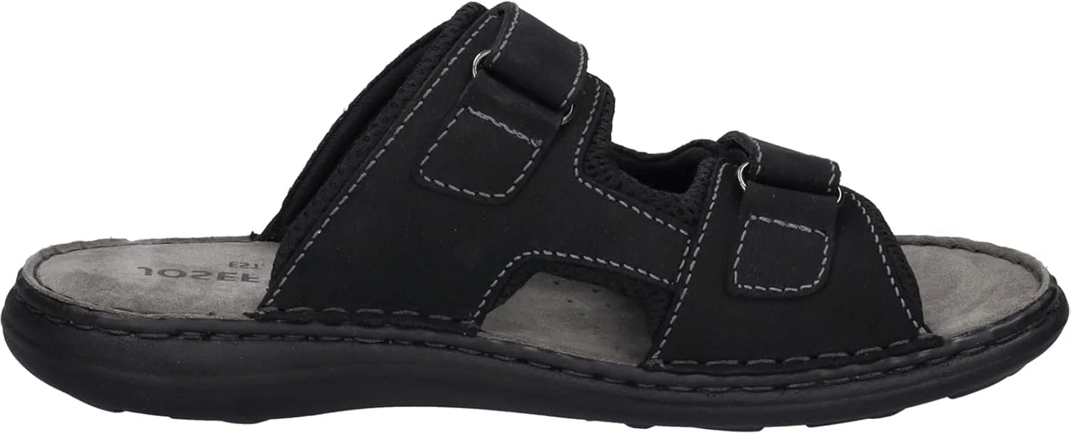 Классические мужские сандалии Josef Seibel Vincent 14, ширина G (стандартная), Black — фото 4