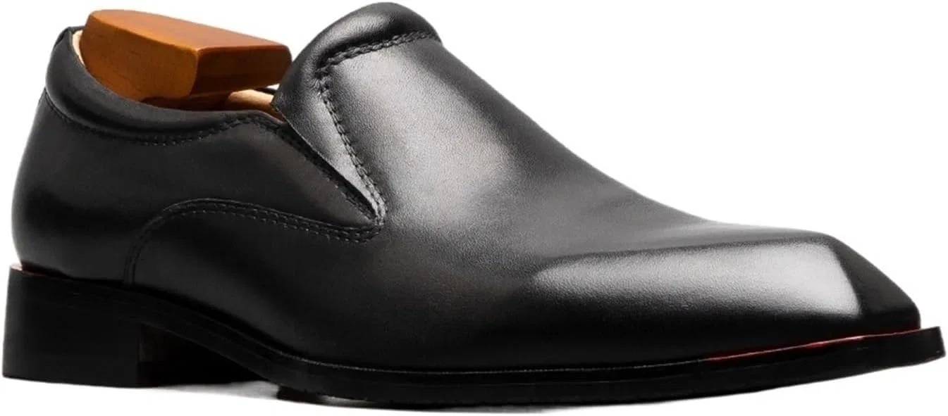 Лоферы мужские кожаные, Loafers, Black EXAMEEEU
