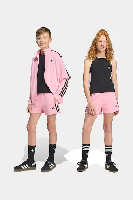 Шорты детские с эластичным поясом Adidas Originals, розовый