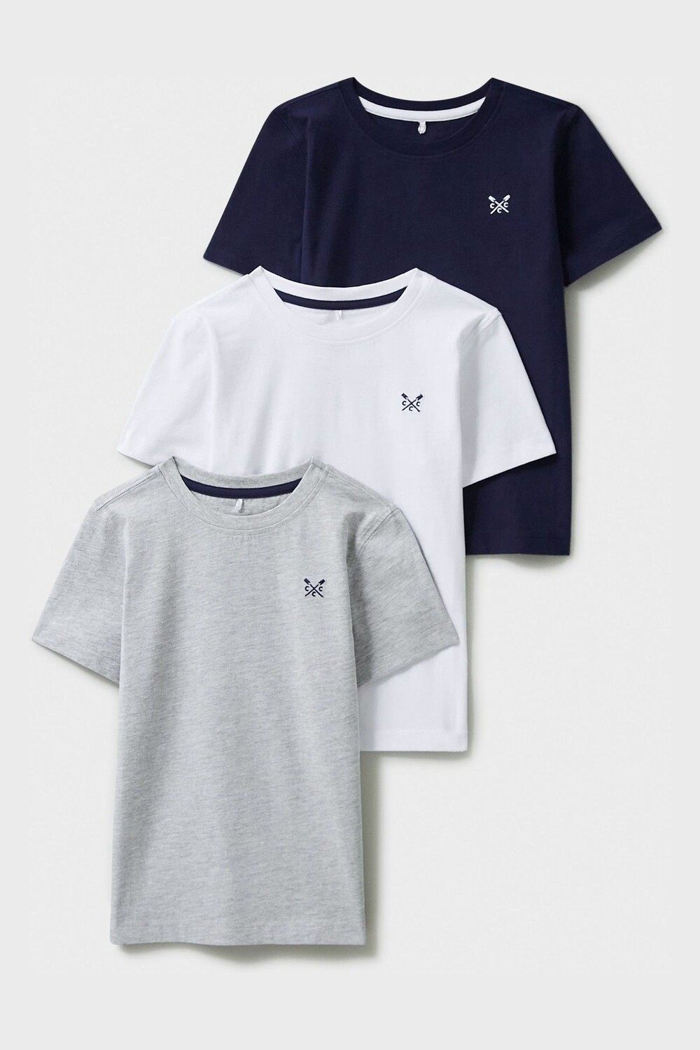 

Хлопковая футболка в повседневном стиле Crew Clothing Company, синий