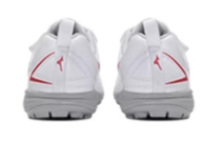 Mizuno Kids Футбольные бутсы Детские, White/Classic Red — фото 3