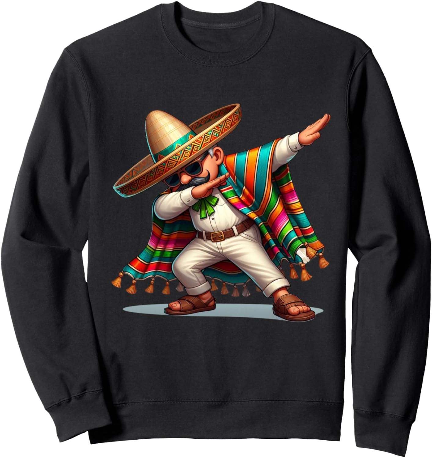 

Мексиканское пончо Dabling Cinco De Mayo, мужская толстовка в сомбреро с голубем для мальчиков Dabbing Mexican Poncho Shirt Vintage Retro Apparel, черный