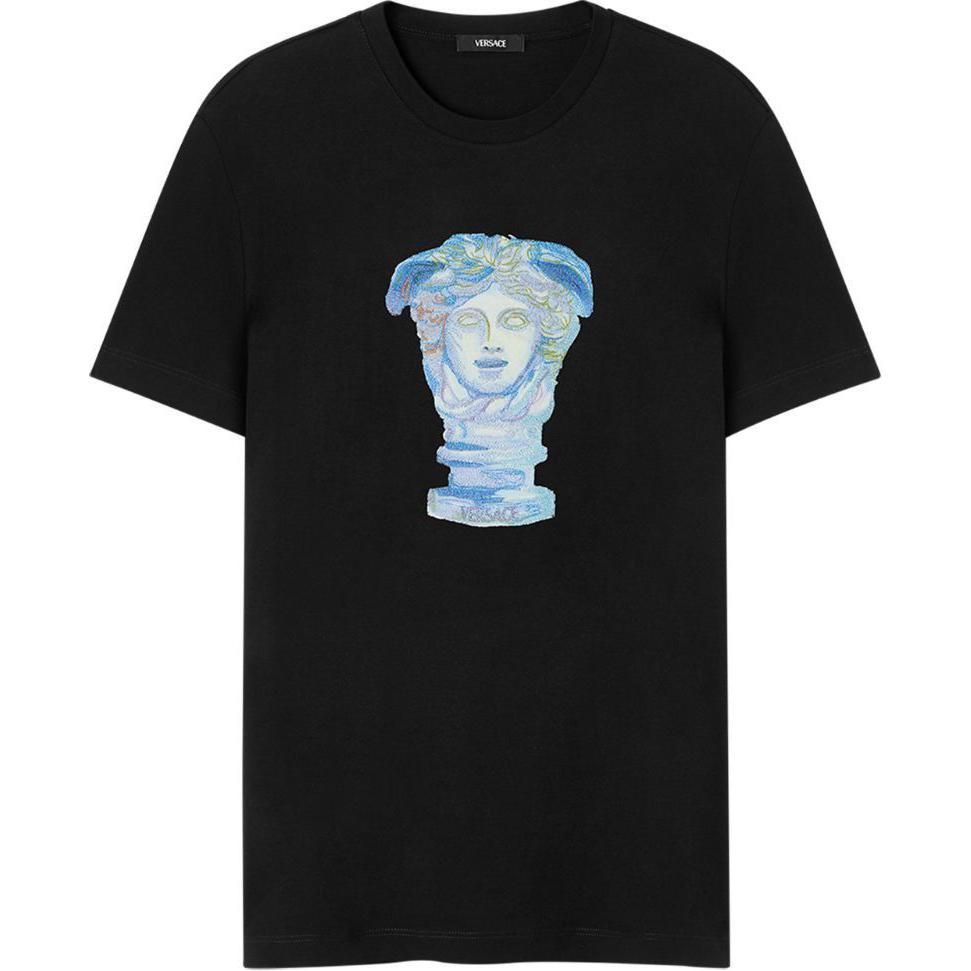 Футболка Medusa Gallery с вышивкой VERSACE, черный — фото 3