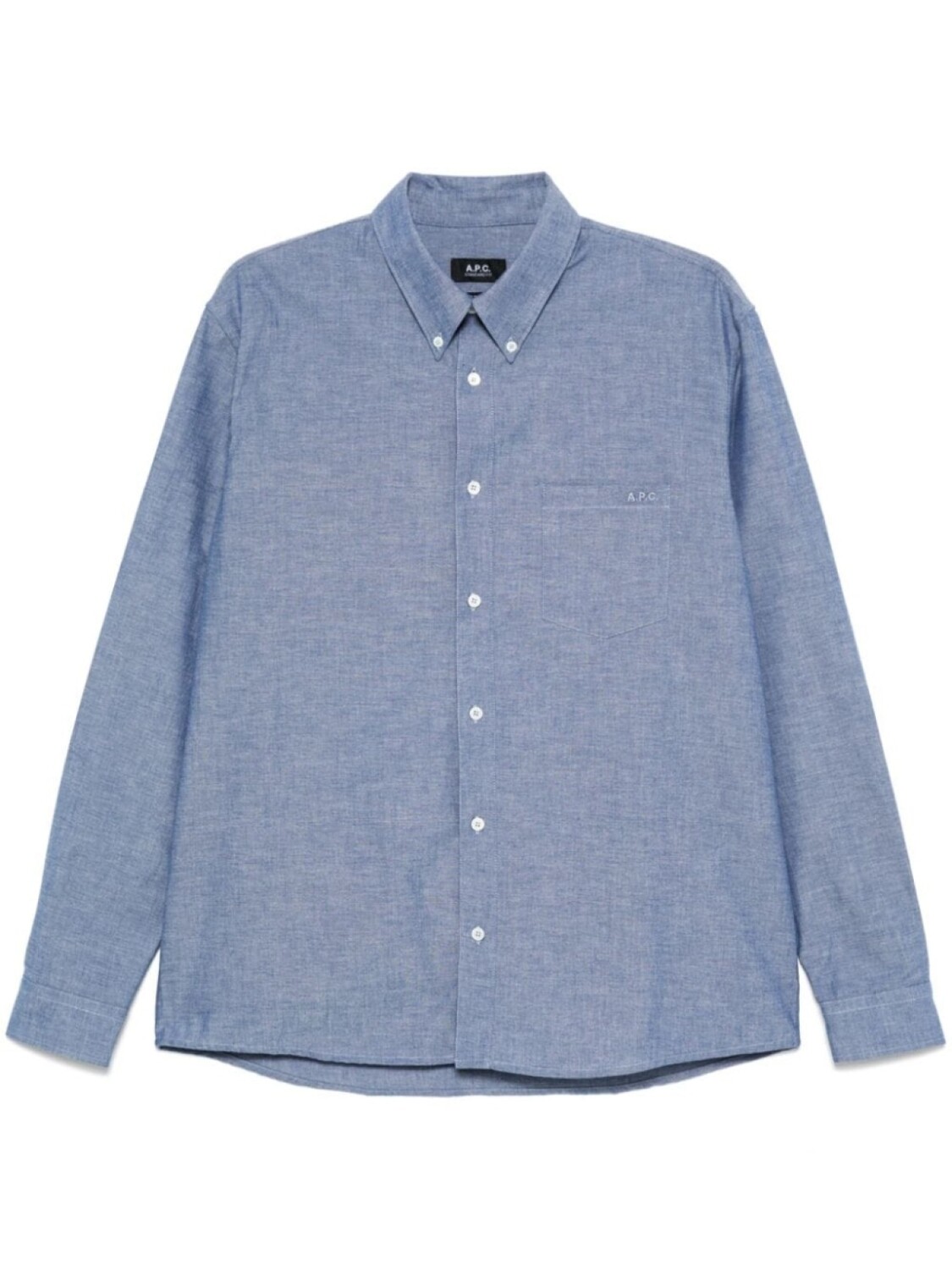 

A.P.C. рубашка из органического хлопка, синий