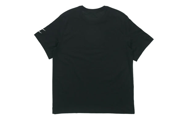 Футболка swoosh round neck short sleeve black Nike, черный — фото 2